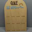 The Big One surf One Year Old Photo Board - My First Year Photo Display Wood Board, Wave Theme Monthly Milestone Photo Board, the Big One 1st Birthday Decoration, 12 Months Photo Frame