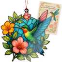 5 x Hummingbird Gifts for Women - Christmas Ornament 2026 - Beautiful Christmas Ornaments Decorative Hummingbird with Meaningful Story Card Humming Bird Valentines Birthday Teacher Gift