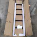 RV Bunk Bed Ladder 45"/50"/55"/60"/66"/72'', Heavy Duty Travel Trailer Bed Ladders with 4 Hook and Foot Caps, Metal Twin Bed Step Ladder for Home Dorm Appartments, Load 330 LBS (60inch / 152cm, Black)