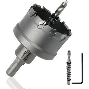 2-3/32"/53mm Cutting Diameter Carbide Hole Saw Cutter Drill Bit Hole Saw Cutter Tool Hole Opener for Cutting Stainless Steel & Alloy 2-3/32"/53mm Cutting Diameter Carbide Hole Saw Cutter Drill Bit Hole Saw Cutter Tool Hole Opener for Cutting Stainless Steel & Alloy