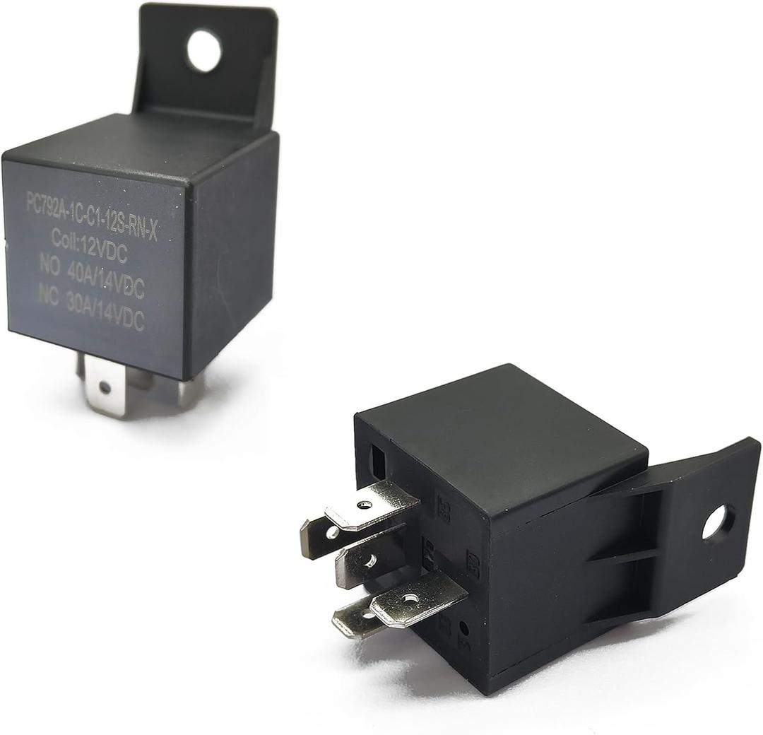 Automotive Relays 2 Packs PC792A-1C-C1-12S-RN-X Relay SPDT 40A 12V