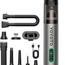 Car Vacuum, Handheld Vacuum Cordless with 21000Pa Powerful Suction & 3 Modes, 4-in-1 Portable Hand Held Mini Vacuum Cleaner Rechargeable, Ultra Light for Car Home Office (Silver)