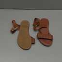 Floerns Girl's Beach Flat Slide Sandals Ankle Strap Open Toe Summer Sandal Shoes (1 Big Kid, Brown)