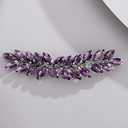 Purple Color Crystal Hair Clip for Women and Girls Crystals Hair Clip Prom Party Hair Pieces Bridal Bridesmaid Hair Accessories