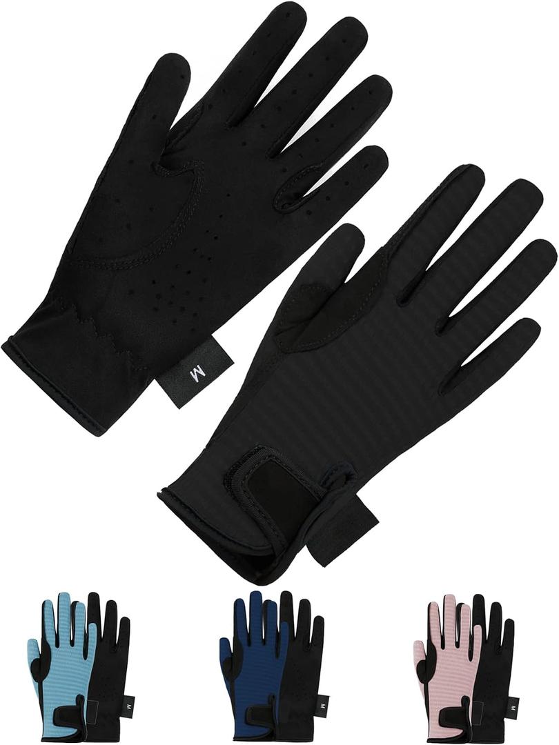 Thapower Kids Horse Riding Gloves Children Equestrian Kids Gloves Child Horseback Bike Gardening Boys & Girls Mittens Pony Youth Outdoor Mitts