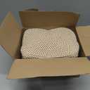 5 Pack Small Woven Storage Baskets for Shelves, Cotton Rope Baskets Organizer for Bathroom, Closet & Nursery, Decorative Storage Bins for Organizing Socks, Toys, 11.8"x7.9"x4.7", Khaki/White