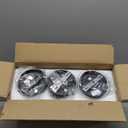 Pendant Light Fixture, 3 Pack Hanging Ceiling Lamp with Clear Glass Shade, Adjustable, Kitchen and Dining Room, Black, 30 x 15 x 22 cm