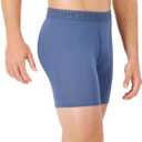 Hanes Men's Underwear, SuperSoft Viscose from Bamboo, 3-Pack, Sexy Men's Underwear, Short or Regular- Leg Boxer Briefs (Medium, Grey/Green/Navy)
