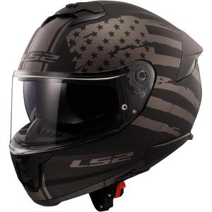 LS2 Helmets Stream II Full Face Motorcycle Helmet W/ SunShield (Matte America Gray/Black - Medium)