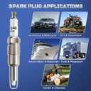 Iridium Spark Plugs 8 Pack SP515 SP546 Compatible with 2004 2005 2006 2007 2008 Ford F150 5.4 Expedition Explorer Mustang F250 F350 F450 & Lincoln Mark LT Navigator & Mercury Mountaineer V8 4.6L 5.4L