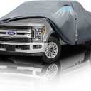 Ford F150 Truck Cover Custom Fit 1997 2025 Super Cab Short Bed(6.5') with Door Zipper, 10 Layers Outdoor Pickup Truck Cover Waterproof All Weather, Car Tarp for Wind Dust Sun etc Protection.