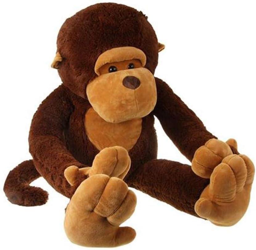 Large Stuffed Monkey Giant Monkey Stuffed Animal Big Gorilla Plush Toy for Kids and Girlfriends (43.3 Inches) (110cm)