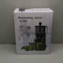 EanOruus Juicer Machines, 3-in-1 Cold Press Juicer with 6.5" Extra Large Chute, 100oz Large Capacity, AC Motor, Makes Juice, Nut Milk & Sorbet, Bright White