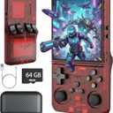 Upgrade S600 Retro Gaming Console, Anti-Slip Patterns Retro Handheld Game Console, 4.0 Inch 720x720 IPS Screen and 18,000+ Classic Games Retro Game Console for Gaming/Playdate/Party/Gift, Red 64G
