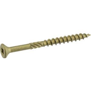 Power Pro Premium Exterior Wood Screws, #9 x 3 Inch All-Purpose Deck Screws for Outdoor Projects, T-25 Star Bit Included, Bronze, 50 Pieces | 42482
