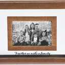 Fun Express Blended Family Sand Ceremony Picture Frame Kit for Wedding - Wood and Glass - Holds 6 x 4 Photo - Unity Wedding Supplies