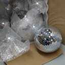 17 Pcs Disco Ball Decor: Mini Large Assorted Size Hanging Mirror Disco Ball Sets - Silver Party Ornaments for Stage Club Prom Props 70s Weddings Dance Music Birthday(12, 8, 6, 4, 3.2 Inch)
