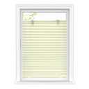 LazBlinds Tool-Free Cordless Pleated Shades with Suction Cups Light Filtering Top Down Bottom Up Pleated Blinds for Window Size 29" W x 64" H, Cream