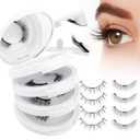 Magnetic Eyelashes with Applicator Natural Look: 4 Pairs, No Glue and Liner Needed, Wendy Lashes, CX0220, 079+B01