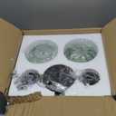 Bathroom Light Fixtures Over Mirror Gold Black Bathroom Vanity Lights,Mid Century Art Deco Wall Lamp with Green Ribbed Glass Shade Vintage Modern Sconce for Bedroom Hallway 2-Pack