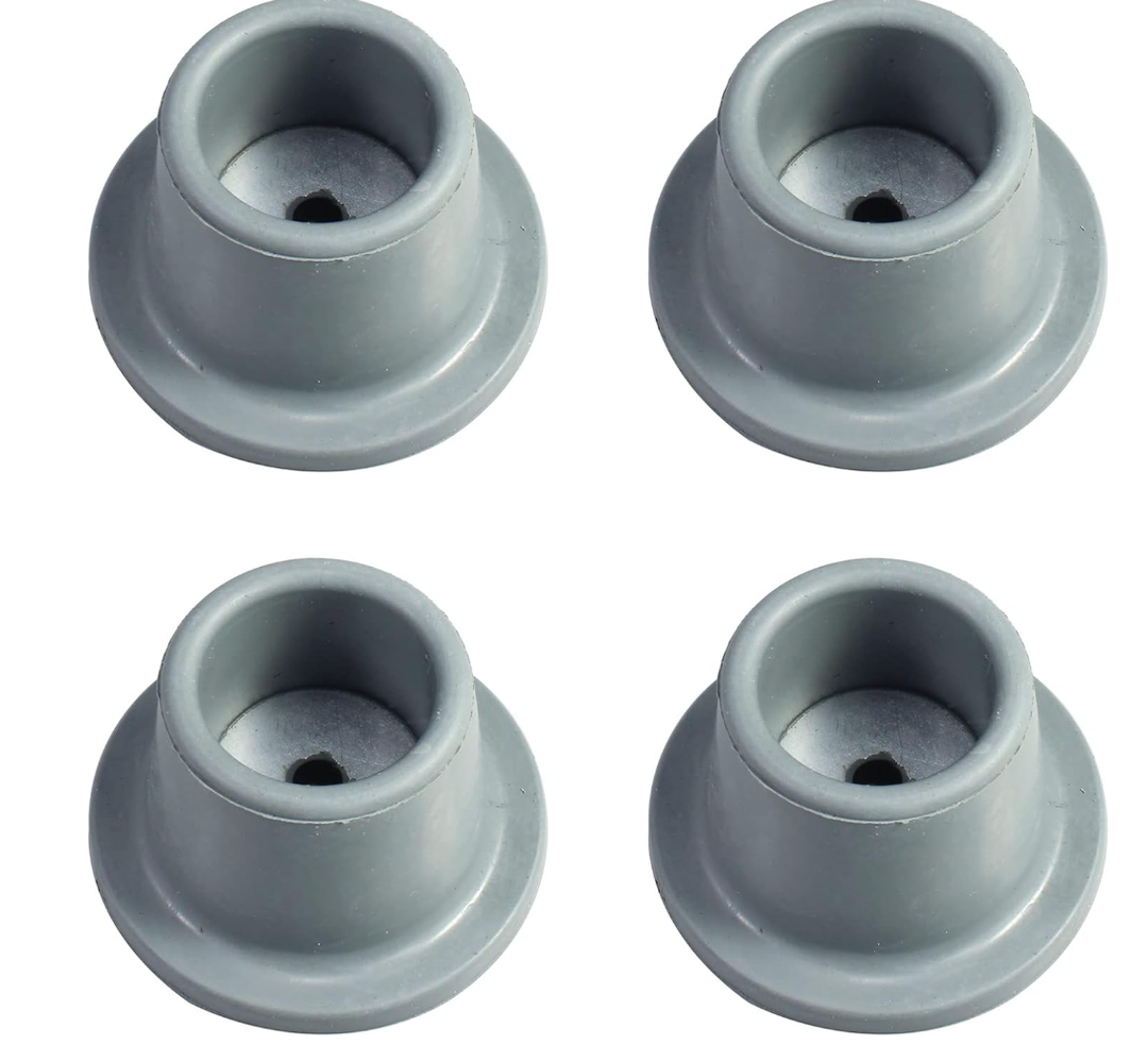 FDXGYH 4 Pcs 1" Replacement Feet for Shower Chair Bath Seat Shower Bench and Tub Transfer Benches Non-Slip Rubber Suction Cup Feet with Built-in Shims