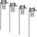 4 Pack Universal Exhaust Hanger Rod, Heavy Duty Exhaust Muffler Hanger Rod, 3/8" Rod 10" Long (4 Pack)