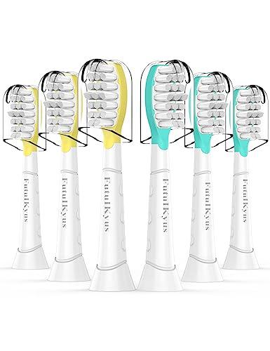 FutulkyUS Kids Replacement Brush Heads for Philips Sonicare: Electric Soft Toothbrush Head Compitable with 4100, Standard Head for Boy Girl Over 7 Years Old, 6 Pack