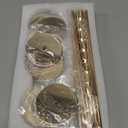 Gold Taper Candle Holder Set of 6, Brass Gold Tall Candlestick Holders, Metal Vintage Candle Stickers Long Holder Set, Pillar Decorative Candle Holder Fits 3/4 Inch Candle