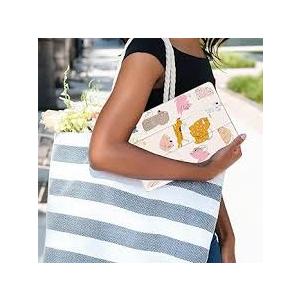 Feams Slim Case for iPad Air 11-inch M3 2025 / M2 2024, iPad Air 5th Generation 2022 / iPad Air 4th Generation 2020 10.9 Inch Case Clear Back with Pencil Holder & Auto Sleep, Abstract Line Art