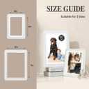 5 x Crystal 5x7 Picture Frame,1 Pack, Fits 5x7 Photo or 4x6 with Mat, Acrylic Front & Durable ABS Frame, Shatterproof UV-Resistant Tabletop Display, Vertical/Horizontal Home Dcor Frame