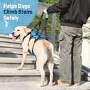 Dog Lift Harness for Large Dogs, Full Body Support Sling with 3 Handles and Shoulder Strap, Carrying Vest for Senior Dogs with Arthritis or Joint Injuries, Stairs Assistance, Blue, X-Large