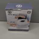 Lord Eagle Hand Mixer Electric Handheld 400W, 5-Speed Lightweight Kitchen Mixer with Storage Case, 5 Stainless Steel Attachments for Baking Cake Egg Cream Food Beater, Turbo+Eject Button (General, White)