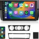 Naifay Car Radio for BMW 3 Series 325i 328i 335i 2005-2011 (E90/E91/E92/E93), 9inch Touch Screen for BMW Car Stereo with Carplay/Android Auto/Bluetooth/FM/GPS/WiFi/Split Screen