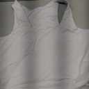 Womens Sexy Sleeveless Crop Tops Double Layer Scoop Neck Cropped Tank Top, XL
