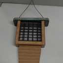 Kingsyard Recycled Plastic Suet Feeder, Tail Prop Suet Feeder for Outside Hanging, Sturdy & Durable, Great for Woodpecker & Clinging Birds, Green