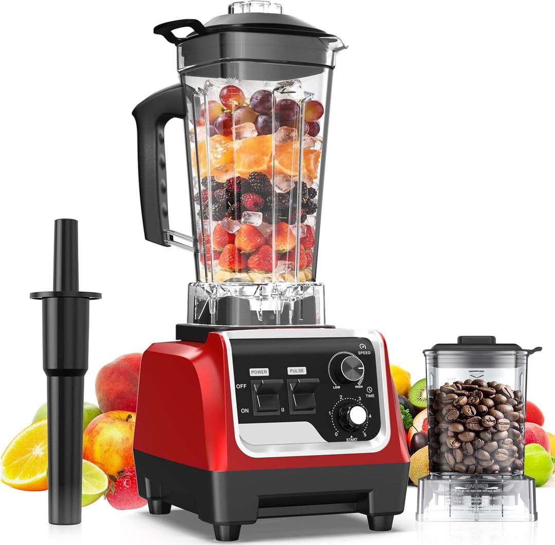 H-Duka Blenders for Kitchen 1800W Powerful Smoothie Blender and Grinder Combo 70OZ Large Capacity Countertop Blender for Smoothies Ice Crush Frozen Drinks Puree