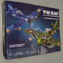 WW2 Military Plane Building Sets Compatible with Lego, Create US F4U & UK Spitfire Fighter Jet Models Toys, Great Army Airplane Aircraft Gifts for Boys Kids