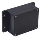 Project Box IP65 Waterproof Junction Box ABS Plastic Black Electrical Boxes DIY Electronic Project Case Power Enclosure with Fixed Ear, Black4.53 x 3.54 x 2.17 inch