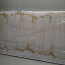 Home Decor White Abstract Wall Decor Large Framed Canvas Wall Art for Living Room Gold Painting White Wave Contemporary Art for Bedroom 29x58 Inch