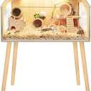 Prolee Hamster Cage with Legs, Guinea Pig Cages Chew Proof, Hamster House, Hamster Cages and Habitats with Lockable Design, 32" L x 16" W x 40" H