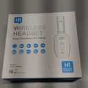 Bluetooth Headset, 60hrs Noise Canceling V5.2 Over Head Headphones, Single Ear Trucker Wireless Headset with Mic, Mute Button, Multipoint, for Phones PC Computer Truck Driver Office Work - Black (Carbon)