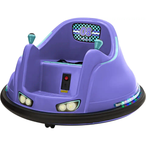 Flybar FunPark 6V Bumper Car for Toddlers, Kids Bumper Car, Electric Toddler Ride On Toys for Kids, Baby Bumper Car, Ages 1.5-4 Years, LED Lights, 360 Degree Spin, Supports up to 66 pounds (No Remote)