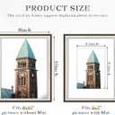 Abtgt 8x10 Picture Frame Set of 6, Rustic Retro Photo Frame Display Picture 5x7 with Mat or 8x10 Without Mat, Horizontal and Vertical for Wall and Tabletop, Brown