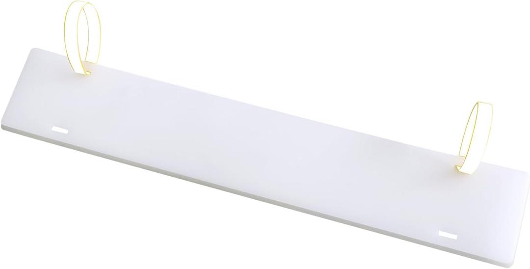 1 Pcs Boat Registration Number Blank Board,4.72" Registration Sticker Plate for Inflatable Dinghy,Registration Number Plate for Dinghy Boat,Plastic Boat Registration Holder(Not Include Velcro Straps)