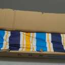 AMMSUN Beach Cabana, 6.5'×6.5' Beach Canopy, Easy Set up and Take Down, Cabana Tent with Sand Pockets, Instant Sun Shade with Side Wall, Vibrant Stripe