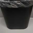 Naisu 4 Gallon Automatic Sensor Trash Can with Lid, 2 Pack Sealed Slim Design Waterproof Bathroom & Kitchen Garbage Bin, Motion Sensor Technology, Ideal for Small Spaces (Black)