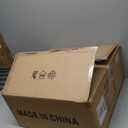 White Fandelier Ceiling Fan with Light, 20" Caged White Chandelier Ceiling Fans with Lights Remote Control, Fabric Mid-Century Modern with 6 Speeds for Bedroom, Nursery, Living Room.