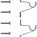 28-48 in. Adjustable Petite Caf Curtain Rod, 2-Pack, 7/16 in. Diameter, Bronze