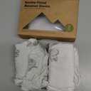 2-Pack Organic Bassinet Sheets for Girls, Boys - 100% Cotton Bassinet Mattress Sheets Compatible with Halo Bassinest Swivel Sleeper, Graco, Baby Delight, Chicco, Unisex Fitted Bassinet Sheets (Elly)