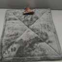 FurHaven ThermaNAP Self Warming Cat Mat, Dog Bed for Crates with Self-Warming Technology for Cozy Rest, Fully Machine Washable, Small, Plush Faux Fur, Gray